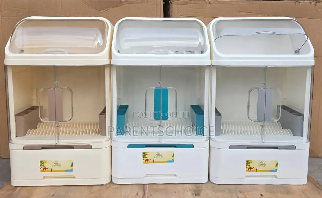 Dish Rack + Cover +Drainer Drawer -3 Layer