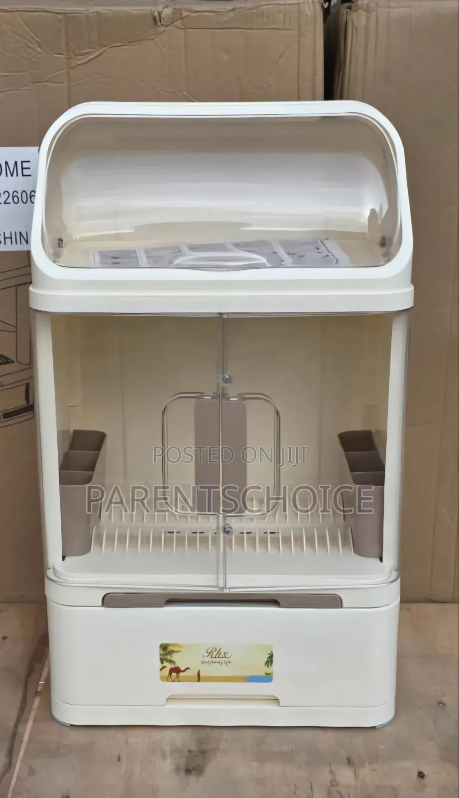 Dish Rack + Cover +Drainer Drawer -3 Layer