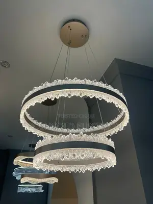 2 Tier Crystal Led Chandler