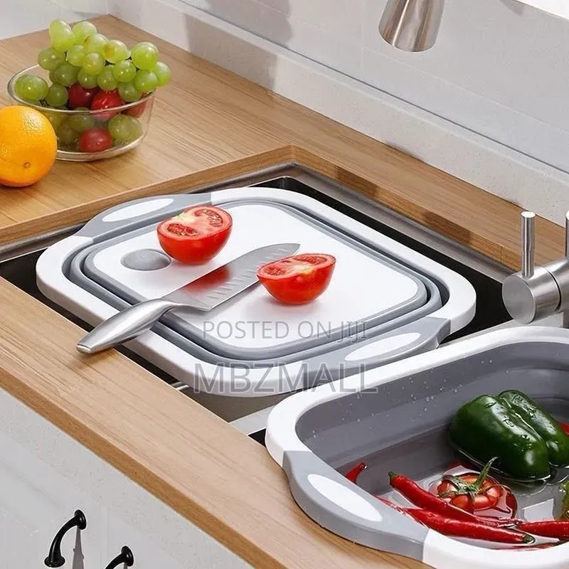 In 1 Foldable Multi-Function Cutting Board Vegetable Washing Board