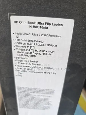 New Laptop HP OmniBook X Flip 14" 16GB Intel Core i7 SSD 512GB