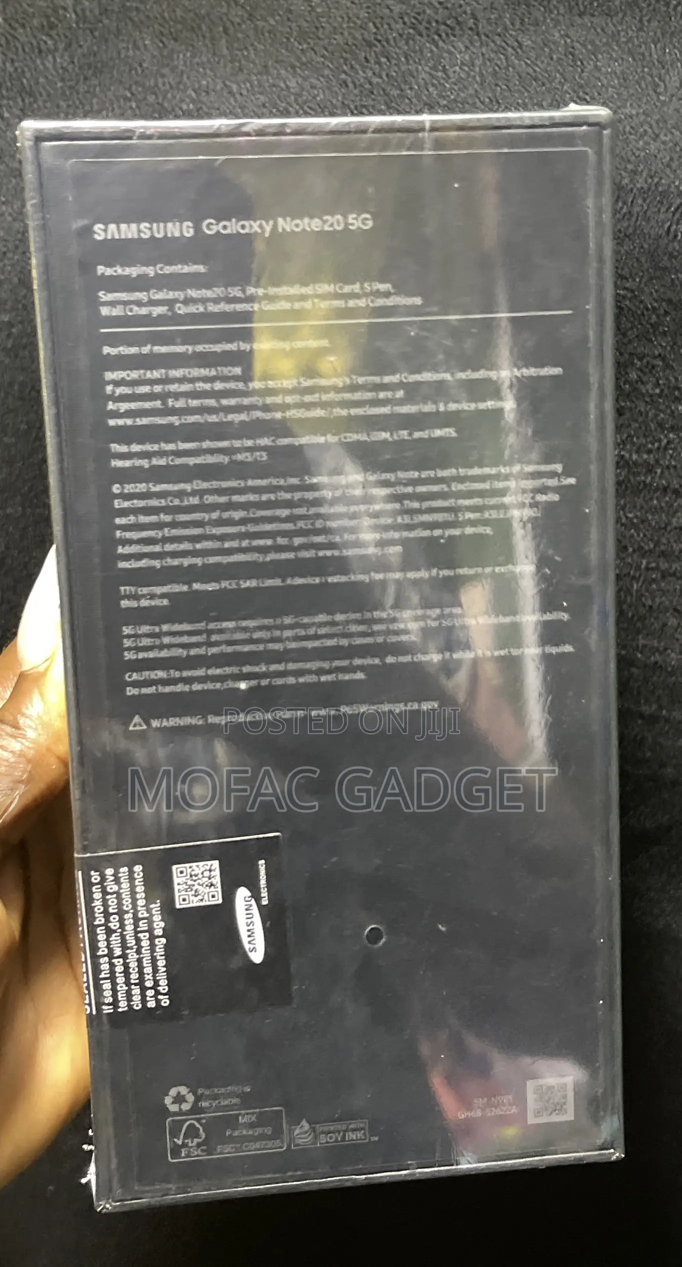 New Samsung Galaxy Note 20 5G 128 GB