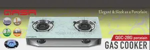 Qasa Gas Cooker QGC-2bg Porcelian