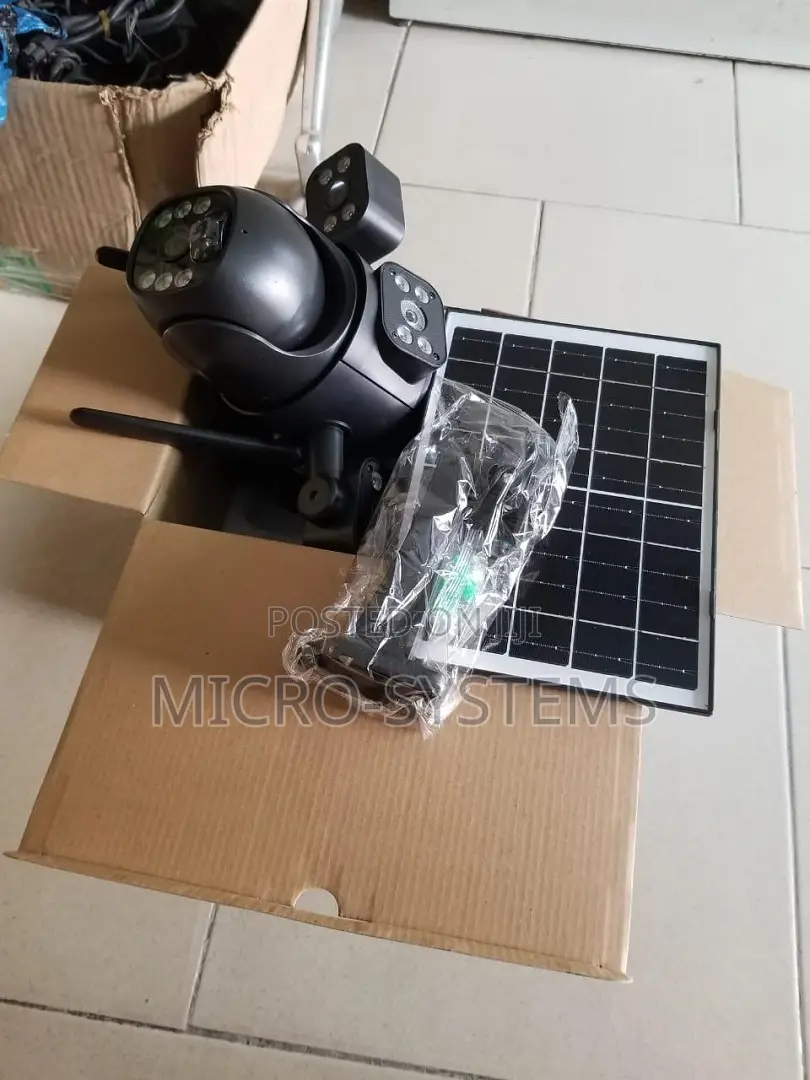 Solar CCTV Multi Lens Camera
