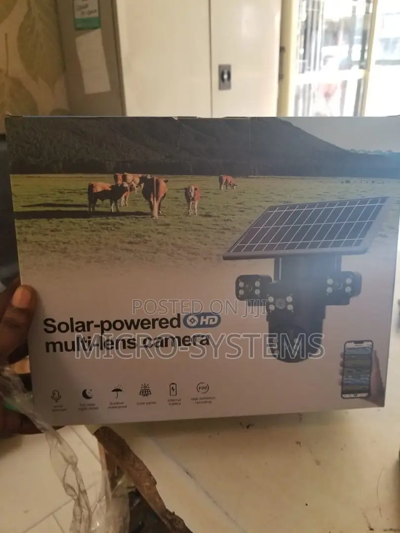 Solar CCTV Multi Lens Camera