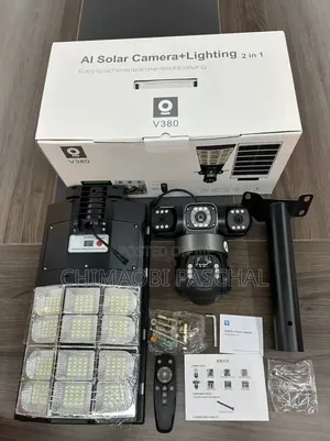 3lens Solar Camera With Street Light