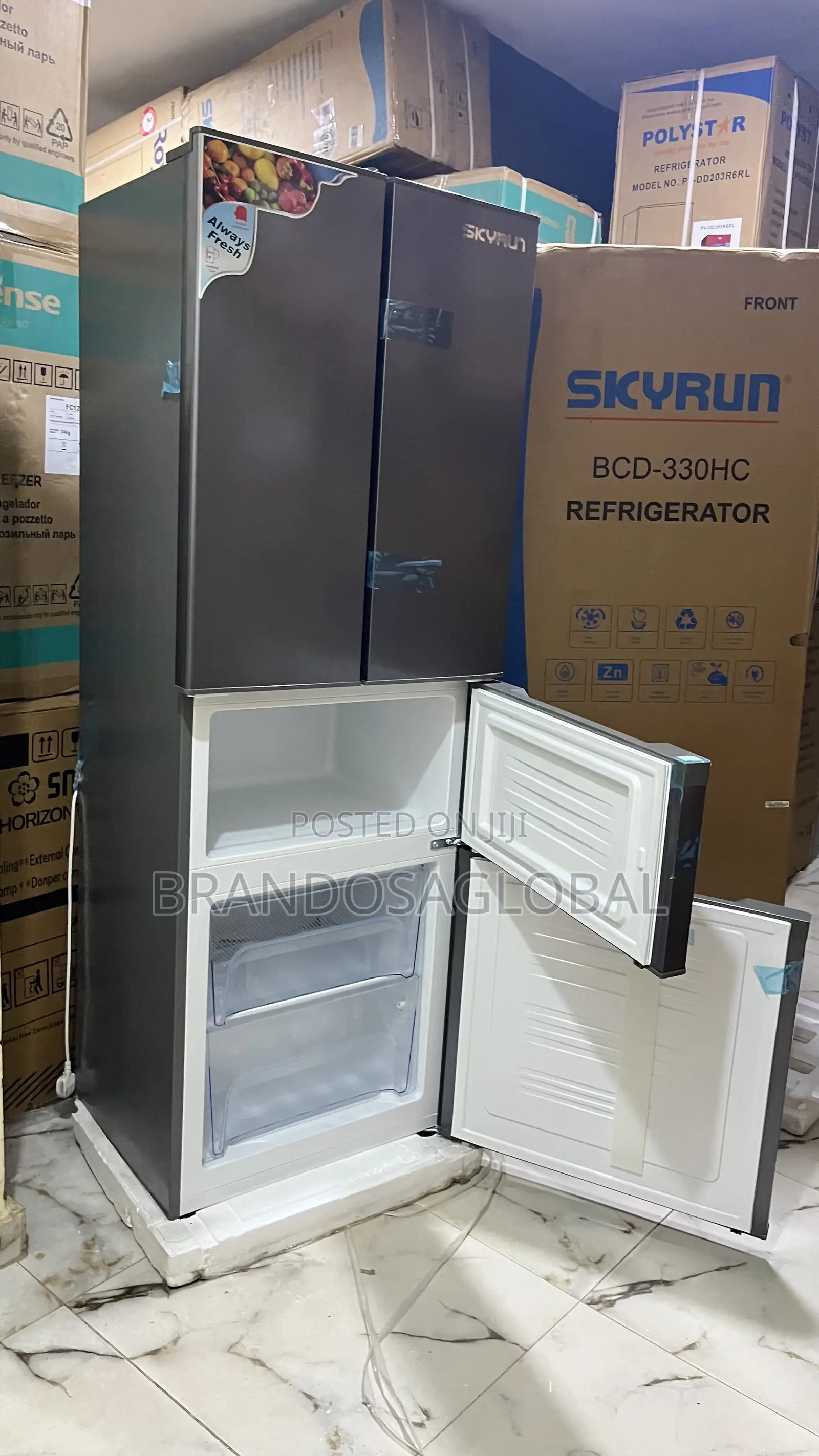 Skyrun300l Refrigerator 4doors[Bcd-330hc]Reliablemultidoorrefrigerator