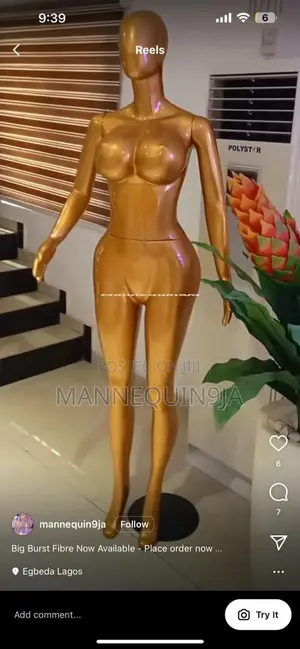 Naija Made Fiber BBL Female Mannequin
