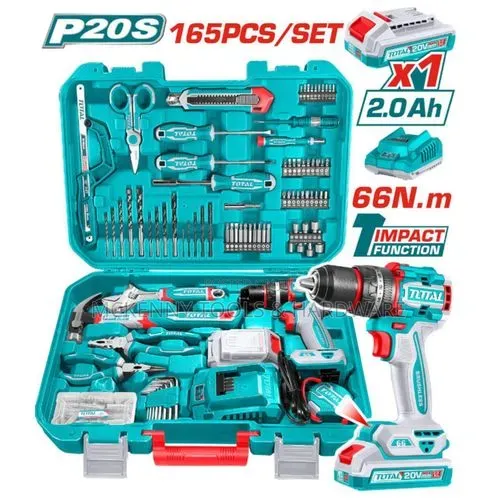 Total 165 PCS Cordless Multi Purpose Tools Set Thkthp11652