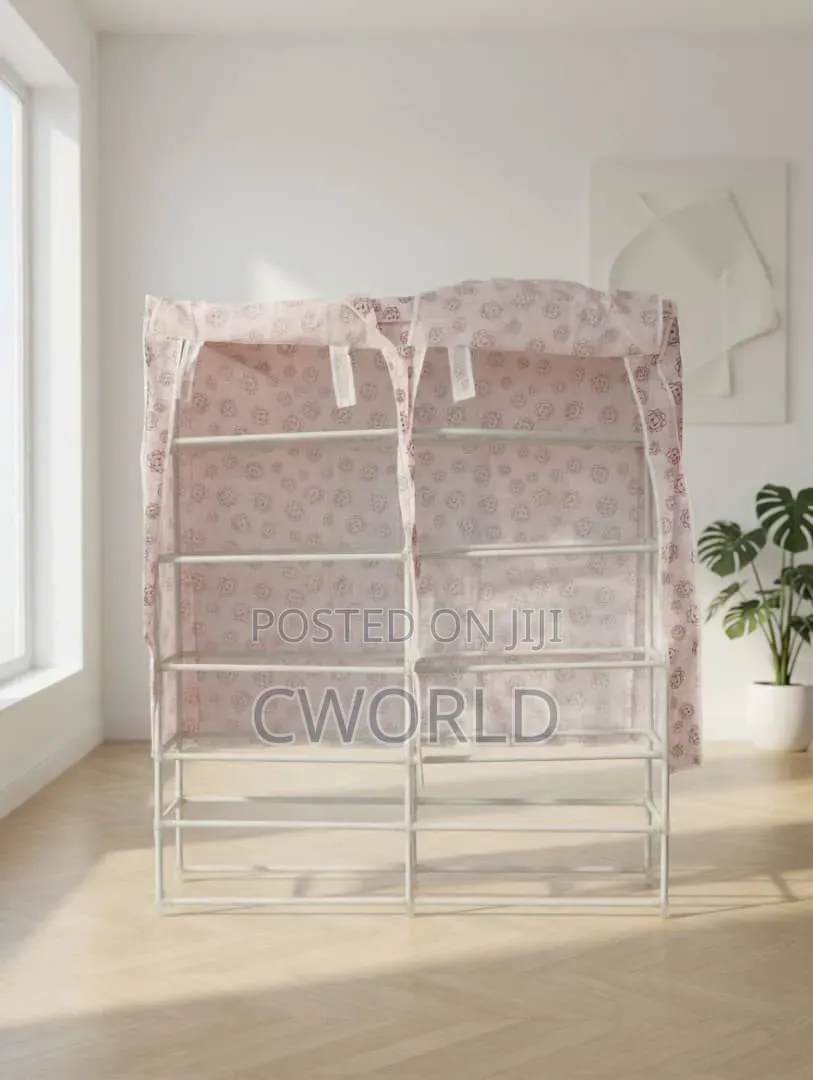 Dust Proof Multi-Tier Fabric Shoe Rack