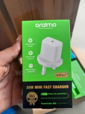 Oraimo 20w Fast Charger Kit (Type-C to Lightning) - Powercube 202