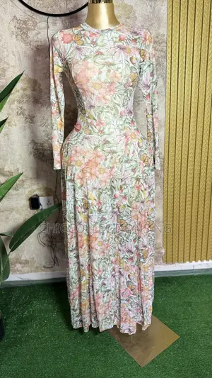 Lined Mesh Gown