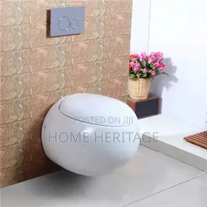 Luxury Egg-Shaped Wall-Hung Toilet – Premium Modern Design