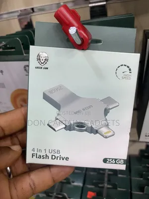 Otg Flash Drive 256gb 4 In 1 Usb Green Lion