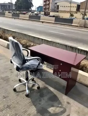 4ft Office Table and Rolling Chair Available