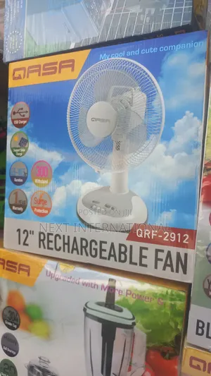 Qasa Rechargeable 12 Inches Table Fan