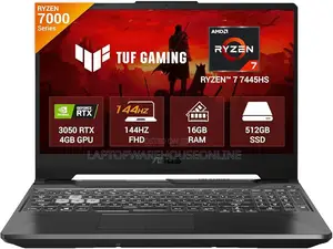 New Laptop Asus TUF Gaming A15 16GB AMD Ryzen 7 SSD 512GB