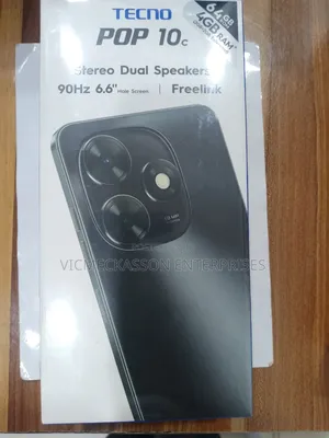 New Tecno Pop 10C 64 GB Black