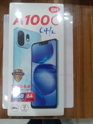 New Itel A100C 64 GB Black