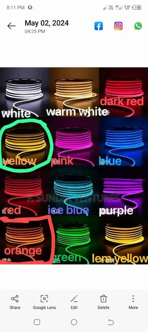 Rope Light Double Colour