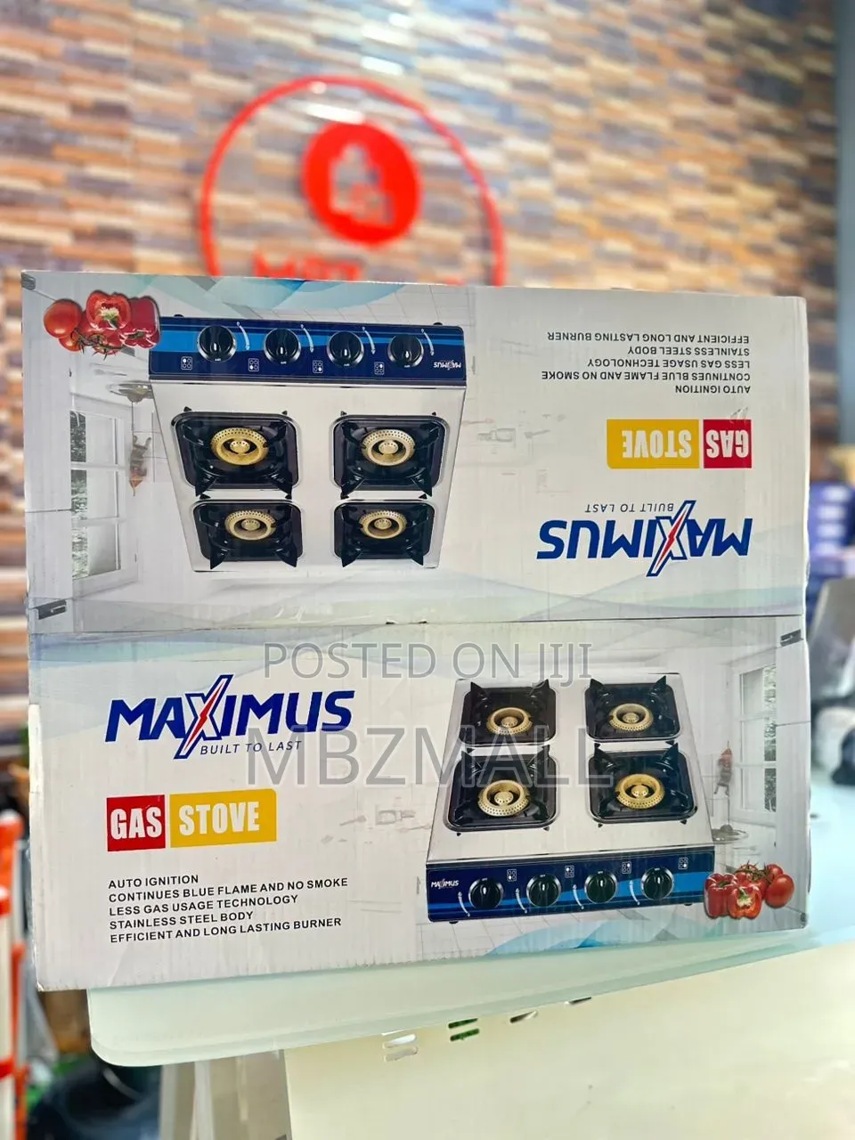 Maximus 4 Burner Gas Cooker