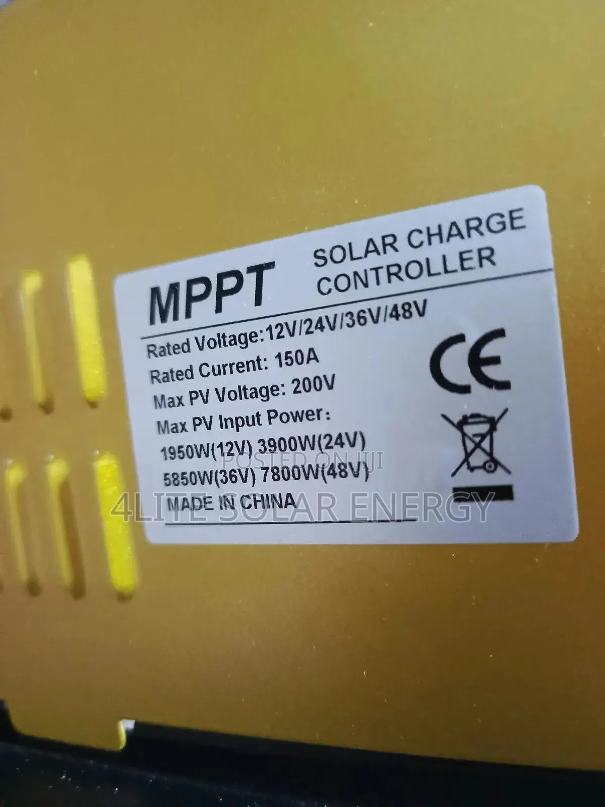 150amp 12v--48v Sms Mppt Charge Controller
