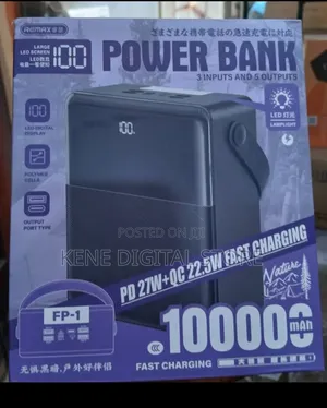 Brand New Remax 100,000mah Power Bank (Fp-1) - 27w Fast Charge