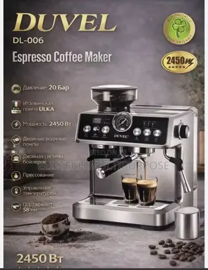 Duvel Dl-006 Espresso Coffee Maker - 2450w High Power 20 Bar Machine
