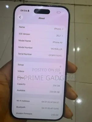 Apple iPhone Air 256 GB Black