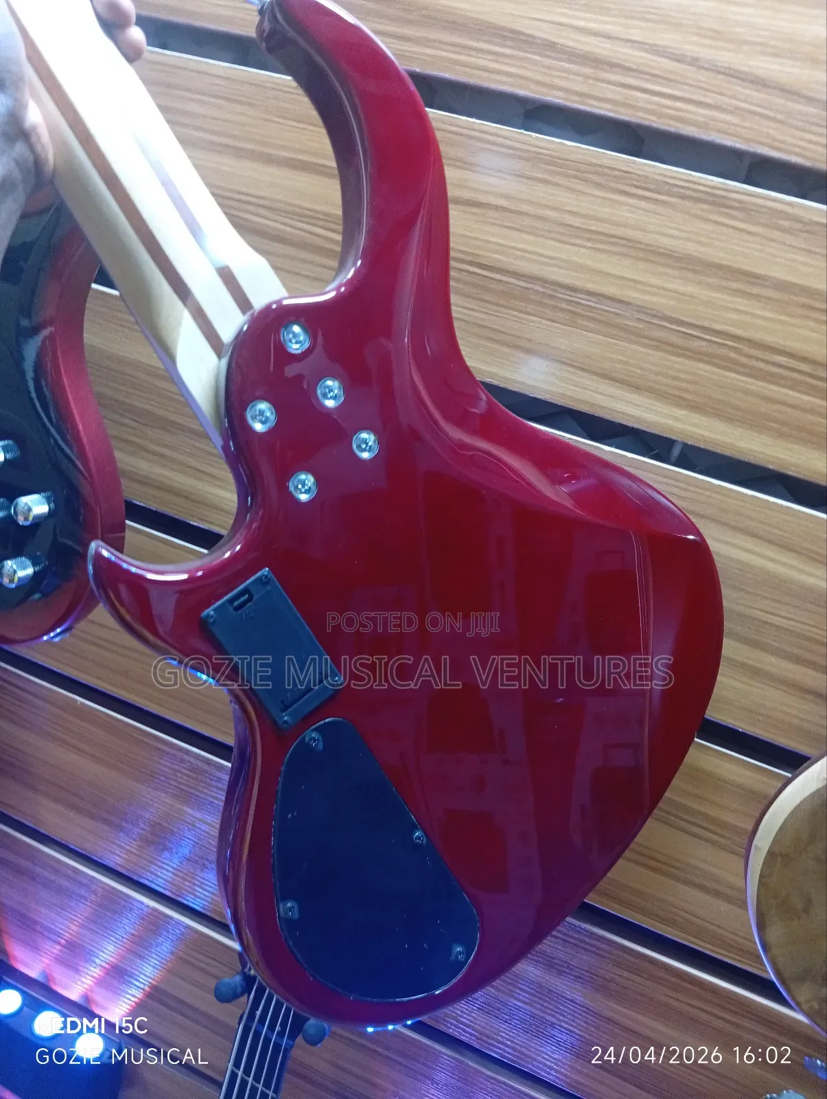 24frets Strinberg 5-Strings Bass Guitar Active Red Colour With Quality