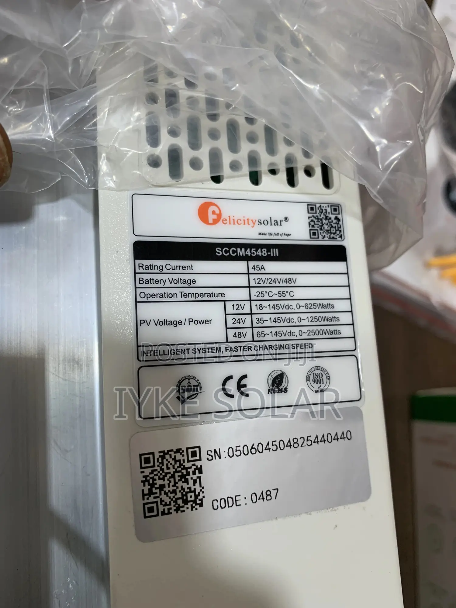 45ams/48v Felicity Charge Controller