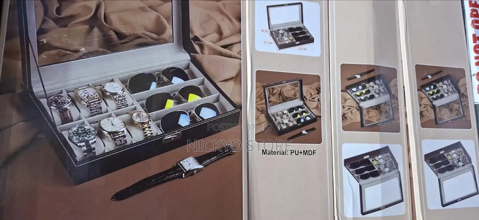 Luxury Watch Sunglasses Organizer Box (Multi-compartment Storage Case)