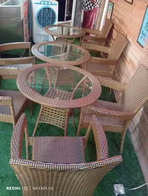 Restaurant Outdoor Furniture Set – 3 Tables + 13 Chairs (Rattan)