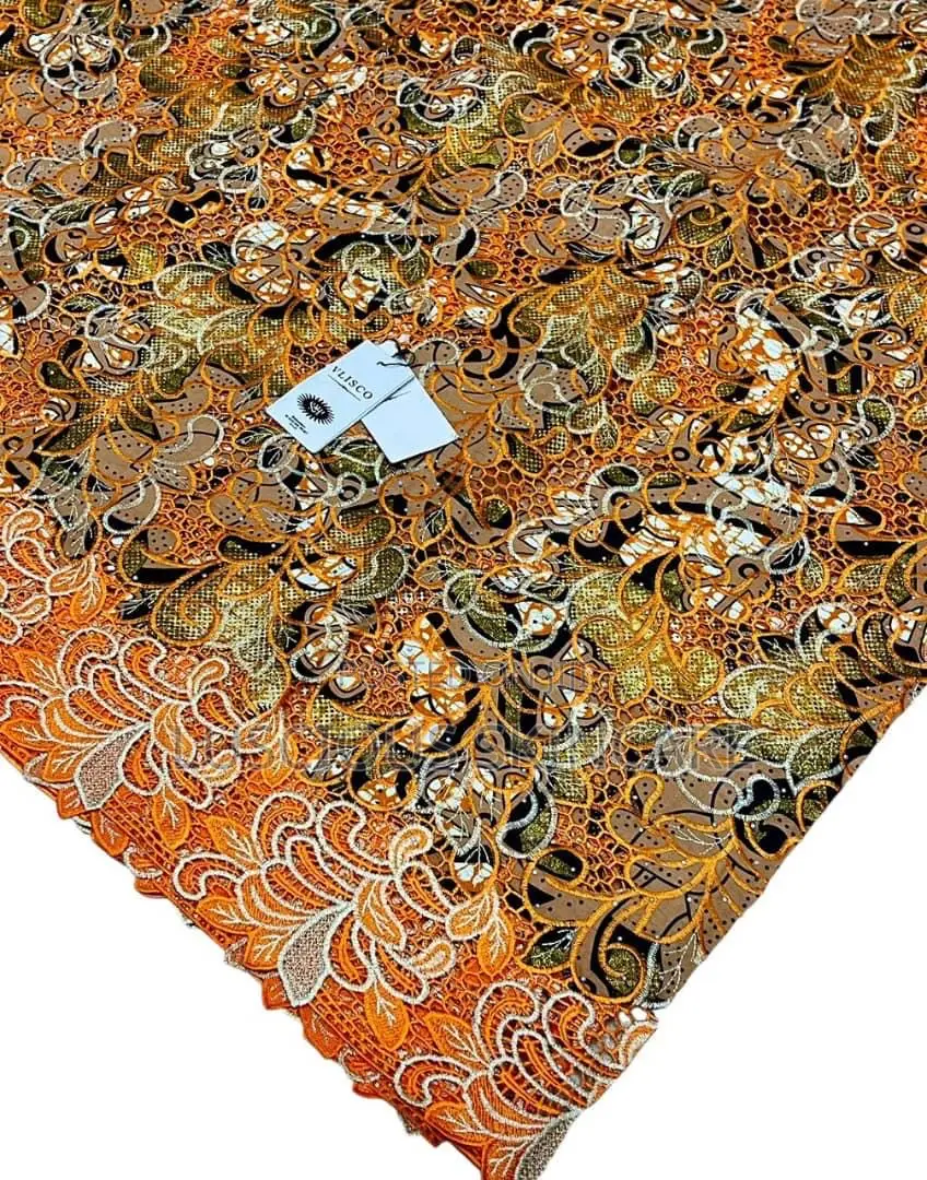 Embellished Ankara/Ankara Lace