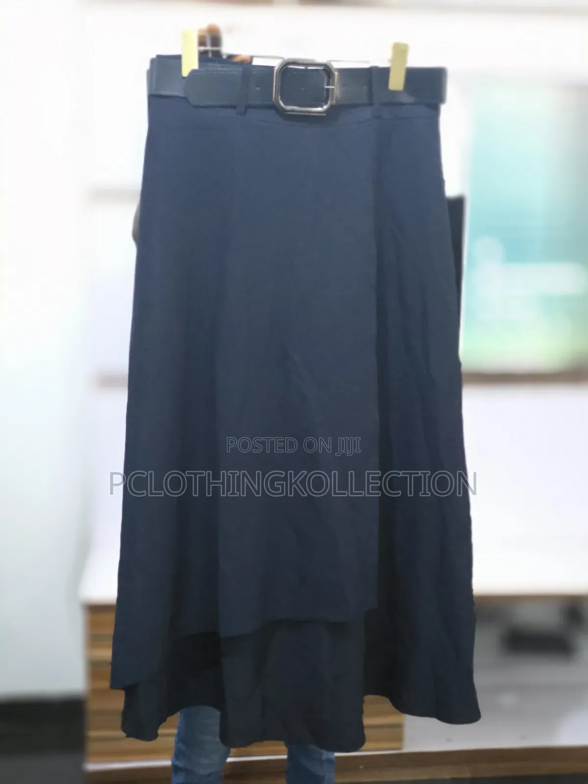 Navy Blue Flip Skirt