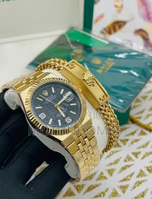 Rolex Oyster Perpetual Land -Dweller Steal Chain With Bracelet