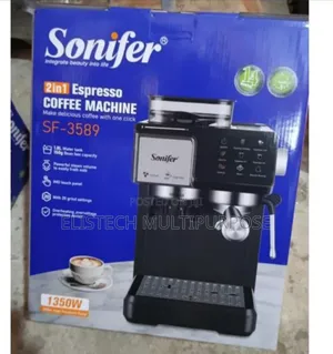 Sonifer 2-in-1 Espresso Coffee Machine Sf-3589 With Grinder - 1350w