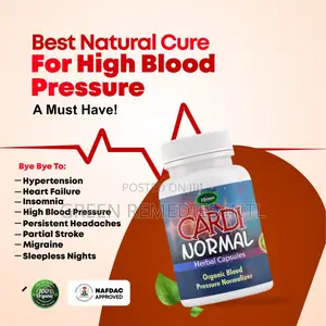 Control High Blood Pressure Naturally With Cardinormal Capsules