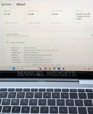 Laptop HP EliteBook 830 G7 16GB Intel SSD 512GB