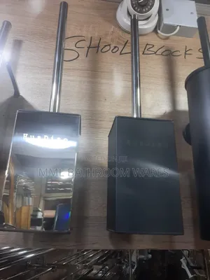 Stanless Steel Square Toilet Brush With Holder