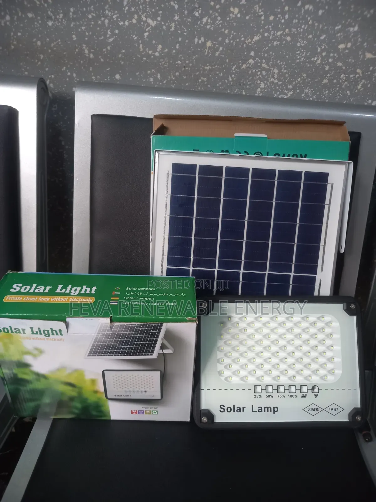 100w Multiple Eye Solar Flood Lights