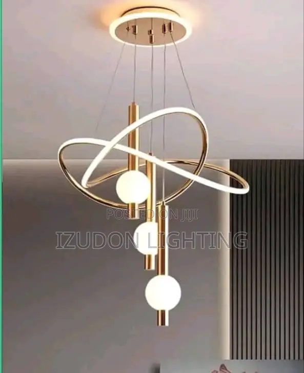 Fancy Dropping Gold Chandelier