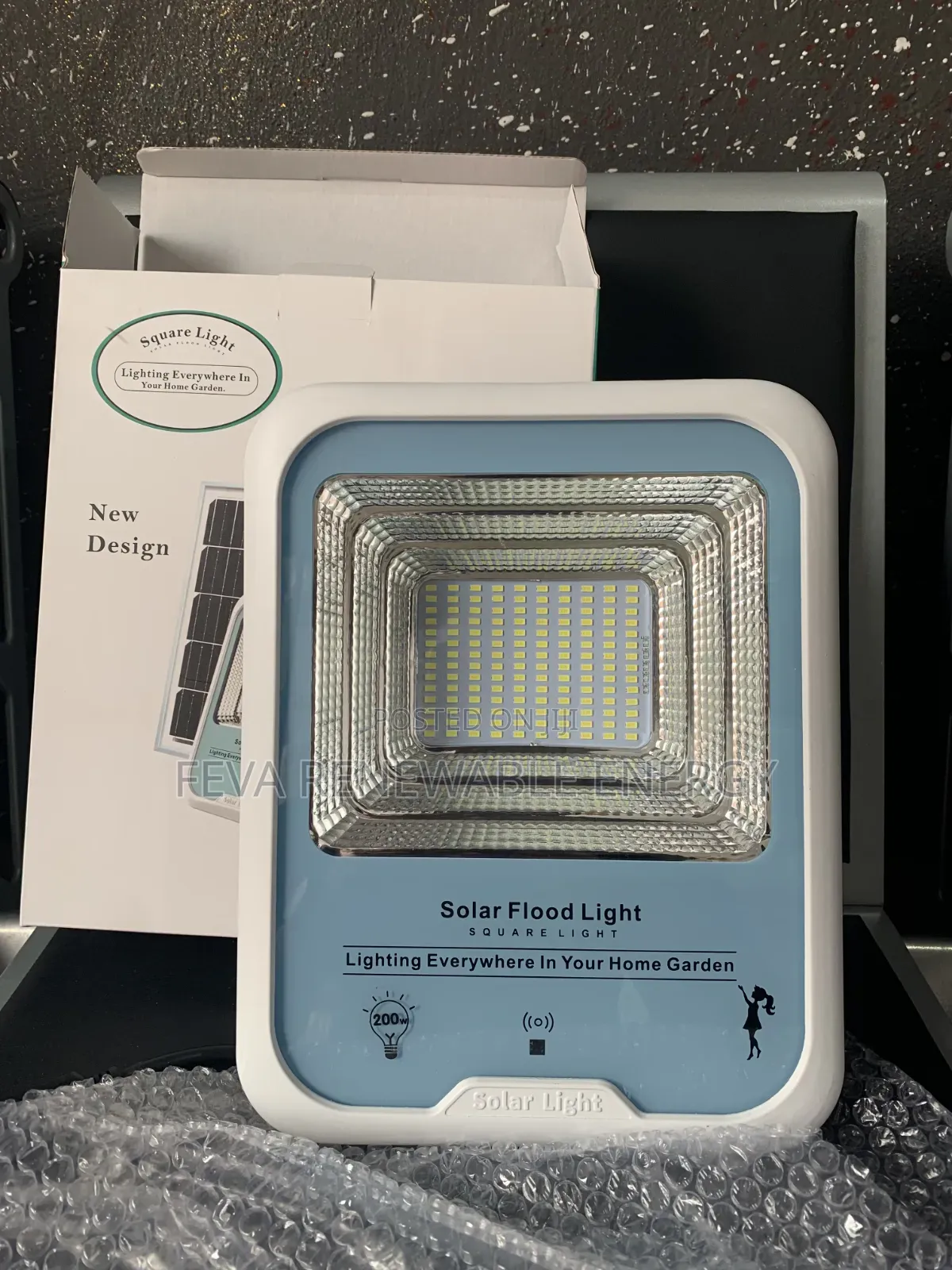 200w Solar Flood Light Blue Face