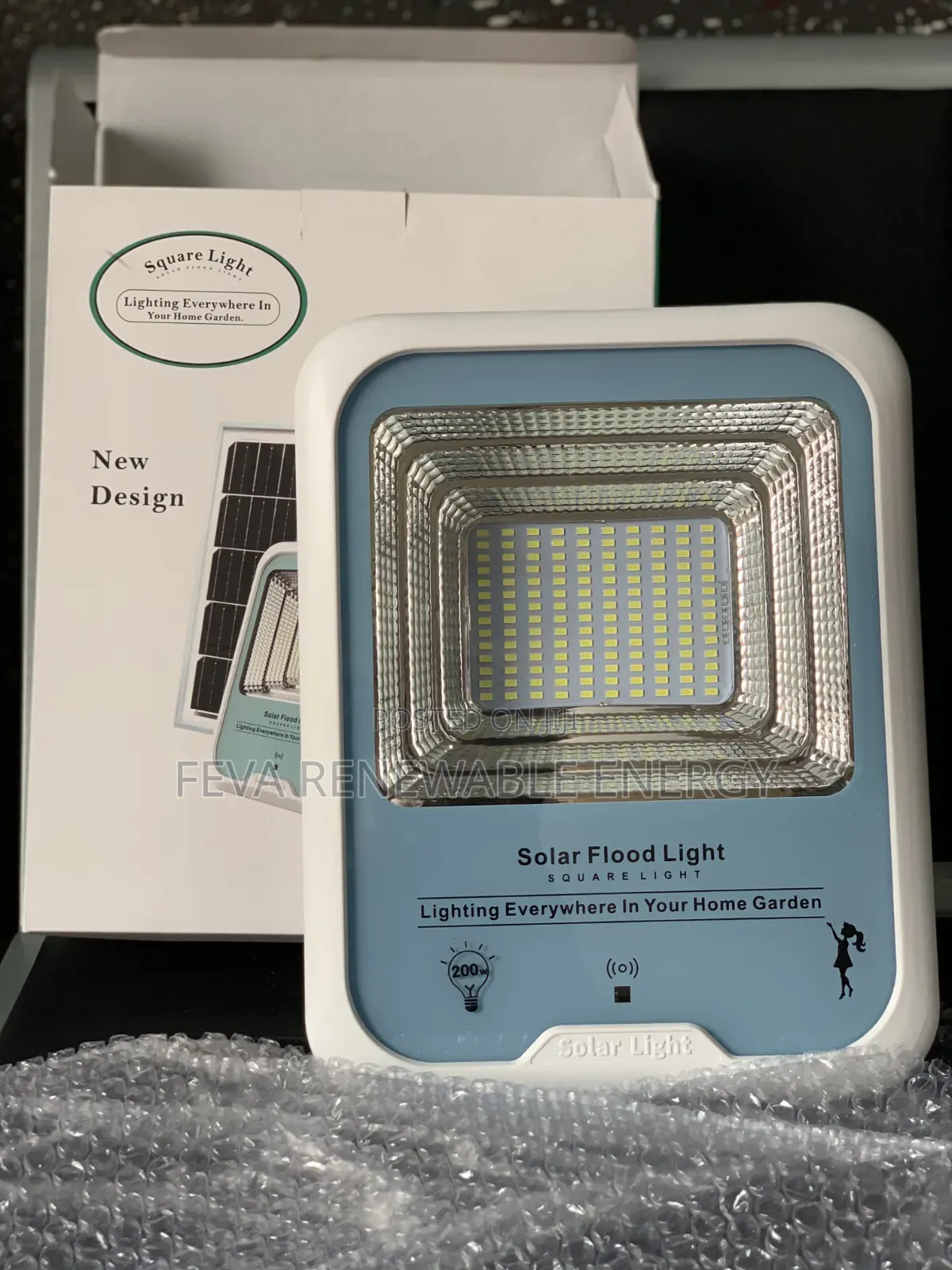 200w Solar Flood Light Blue Face