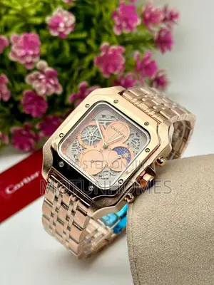 Quality Chain Strap Cartier Men Wristwatch