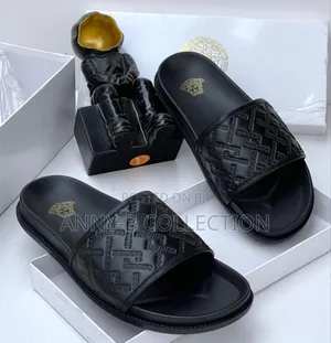 Unique Leather Men Slide Pam