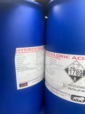 Hydrochloric Acid,280kgs Drums