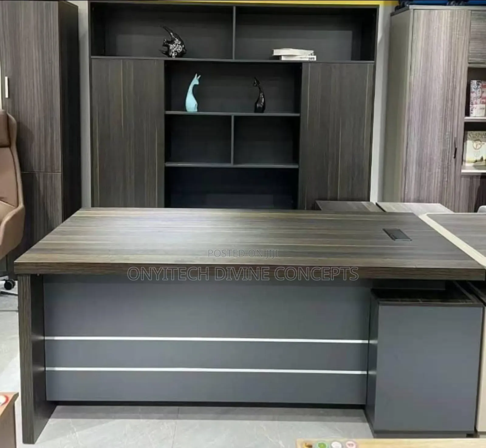 Office Executive L Shape Table With Drawers 002