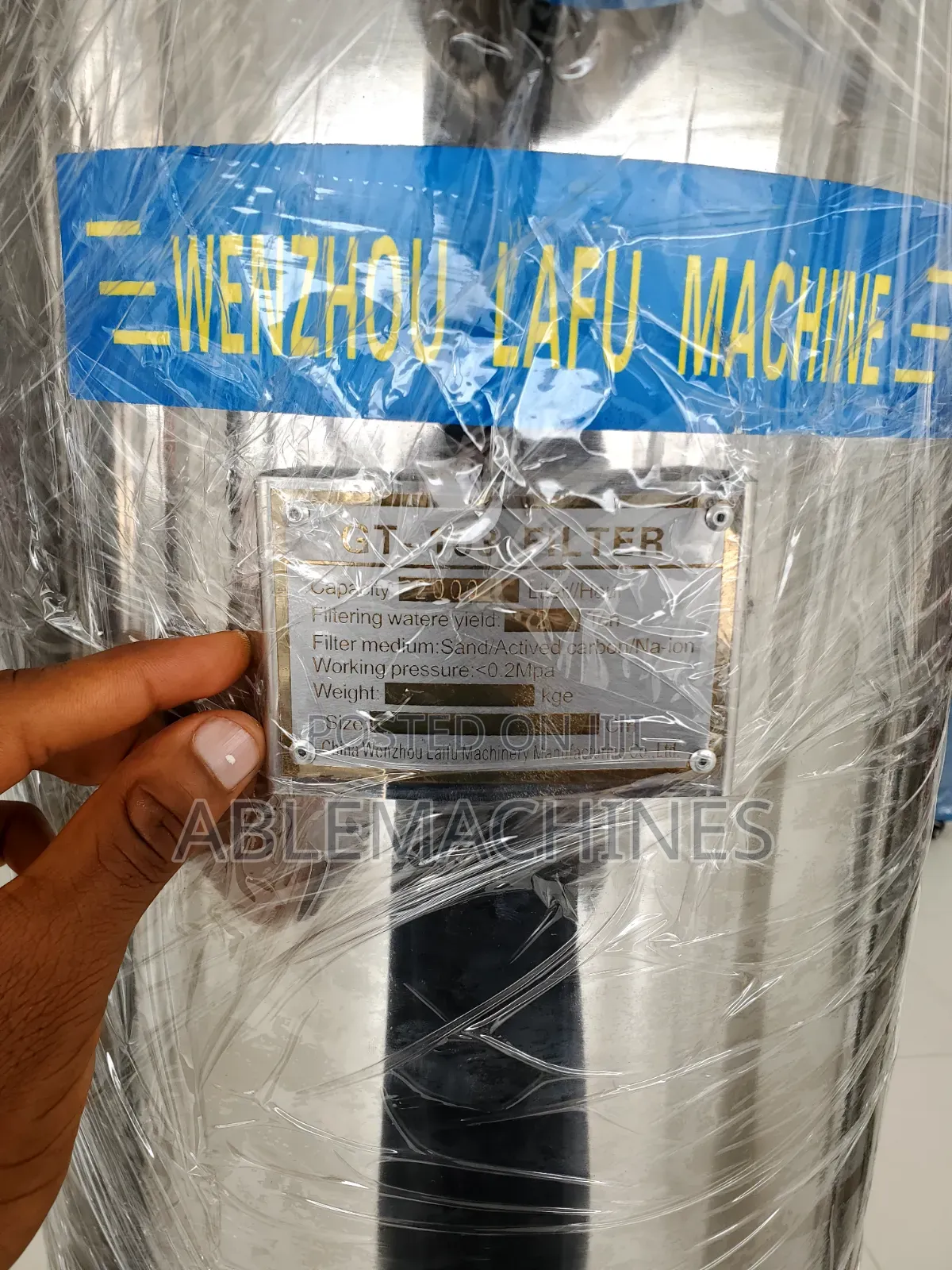 2000l Water Filter Tank