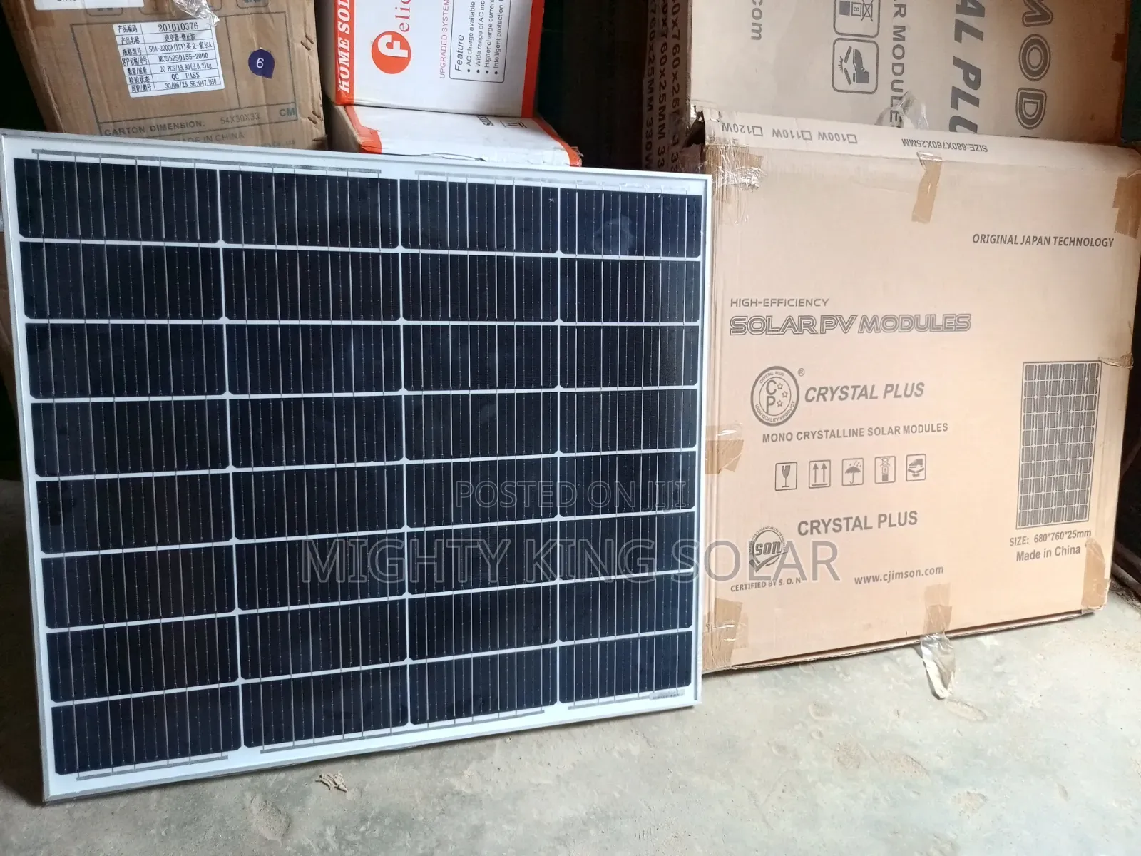 110w Crystal Plus 18.24v Panel